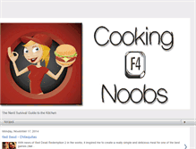 Tablet Screenshot of cooking4noobs.net